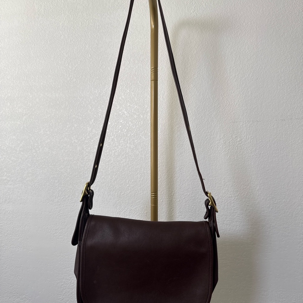 Coach Leather Shoulder Bag Purse Brown Vintage Classic - Picture 4 of 10
